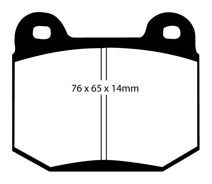 EBC RP1 Bremsbeläge Hinterachse DP81537RP1  für MG MG ZT 260 (191kw/ 260PS) Baujahr: 10/03-07/05 mit HSN TSN: 2142 347