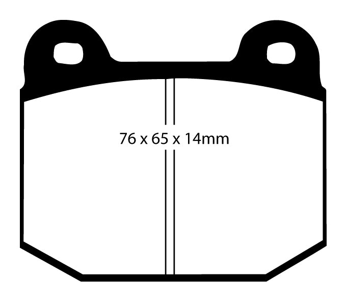 EBC Redstuff Bremsbeläge Hinterachse DP31538C mit R90 für Mitsubishi Lancer Evo 6 2.0 Turbo Baujahr: 98-2001