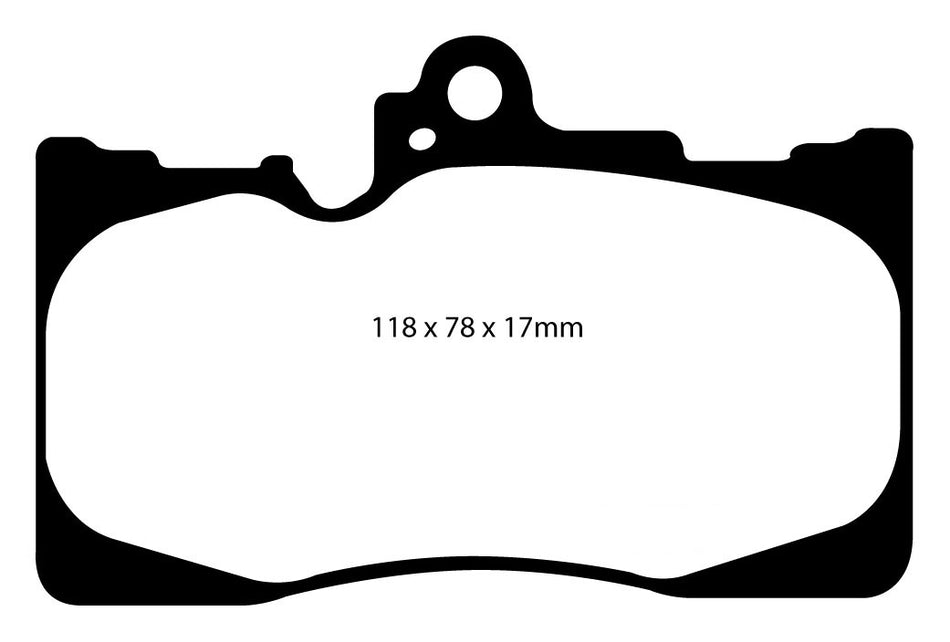 EBC Greenstuff 2000 Bremsbeläge Vorderachse DP21589 mit R90 für Lexus GS (3) 450 h (GWS191) (254kw/ 345PS) Baujahr: 02/06-11/11
