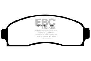EBC Greenstuff 6000 Bremsbeläge Vorderachse DP61617 ohne R90 für Ford (USA) Ranger 2.3 (2x4) Baujahr: 03-