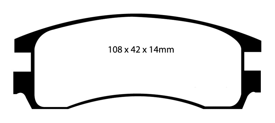 EBC Redstuff Bremsbeläge Hinterachse DP31621C ohne R90 für Cadillac Deville 45447 Baujahr: 97-99