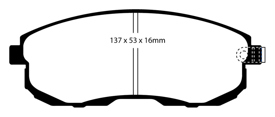 EBC RP1 Bremsbeläge Vorderachse DP81636RP1  für Nissan Altima 45414 Baujahr: 2005-