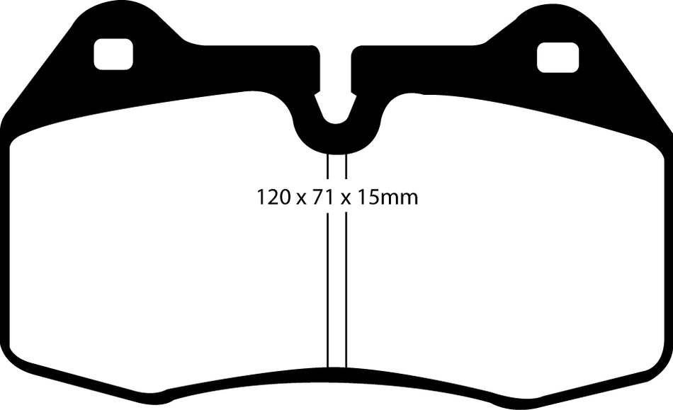 EBC Redstuff Bremsbeläge Vorderachse DP31644C mit R90 für Nissan SE-R (Sentra Spec V) 45414 Baujahr: 03-