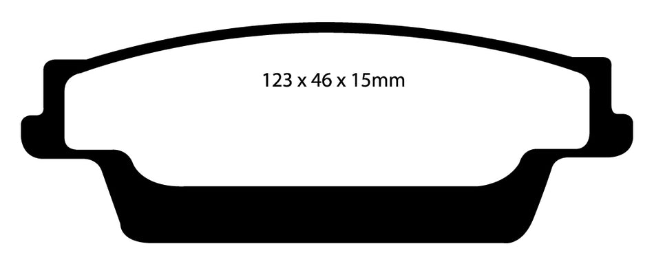 EBC Blackstuff Bremsbeläge Hinterachse DP1693 mit R90 für Cadillac CTS 45506 (158kw/ 215PS) Baujahr: 03/05-09/07 mit HSN TSN: 1006 335