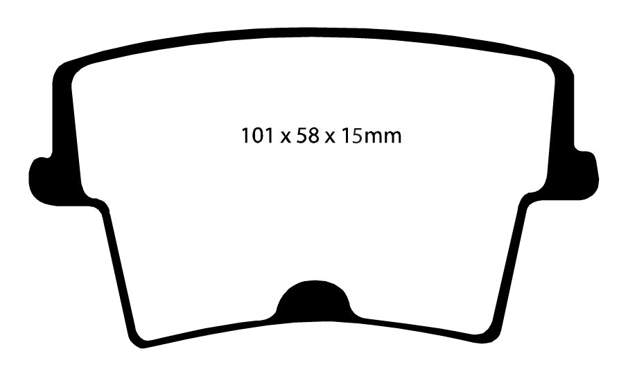 EBC Blackstuff Bremsbeläge Hinterachse DP1722/2 mit R90 für Chrysler 300 C 45415 (183kw/ 249PS) Baujahr: 09/04-12/10 mit HSN TSN: 1004 565