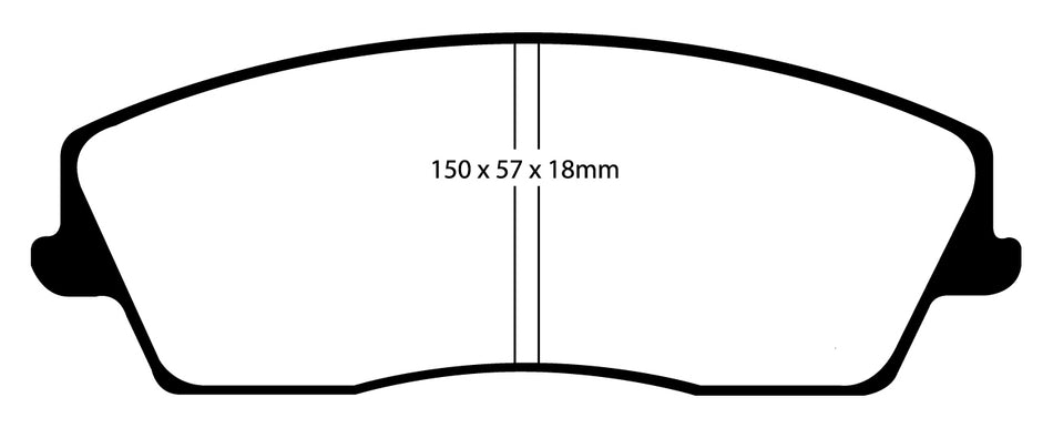 EBC Blackstuff Bremsbeläge Vorderachse DP1723 mit R90 für Chrysler 300 C 45475 (142kw/ 193PS) Baujahr: 09/04-12/10 mit HSN TSN: 1004 AAA