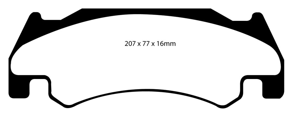 EBC Blackstuff Bremsbeläge Vorderachse DP1739 ohne R90 für Dodge (USA) RAM SRT-10 45359 Baujahr: 05-