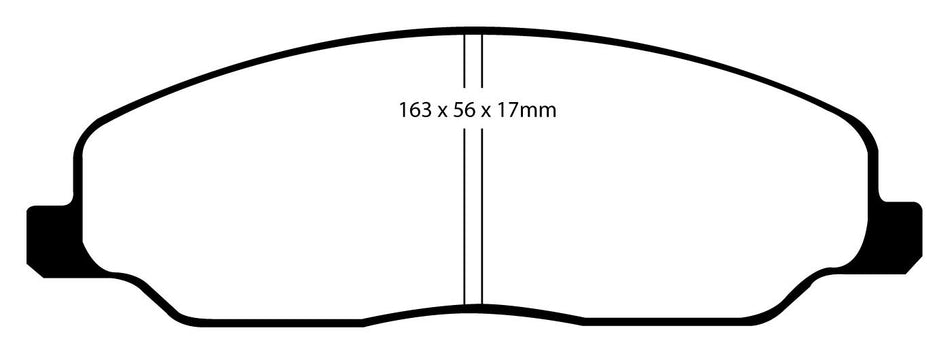 EBC RP1 Bremsbeläge Vorderachse DP81740RP1  für Ford (USA) Mustang 5 4.0 Baujahr: 2005 - 2010