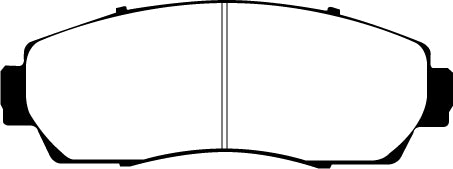 EBC Greenstuff 6000 Bremsbeläge Vorderachse DP61743 ohne R90 für Honda CR-V 4 2.2 i-DTEC 4WD (110kw/ 150PS) Baujahr: 10/12- mit HSN TSN: 2131 AAO