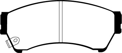 EBC Redstuff Bremsbeläge Vorderachse DP31765C ohne R90 für Mercury Milan 3.0 Baujahr: 06-