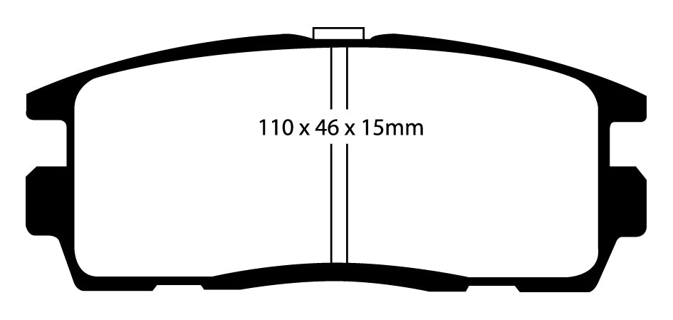 EBC Blackstuff Bremsbeläge Hinterachse DP1797 mit R90 für Chevrolet Captiva 2.0 D (110kw/ 150PS) Baujahr: 10/06- mit HSN TSN: 8260 AAK