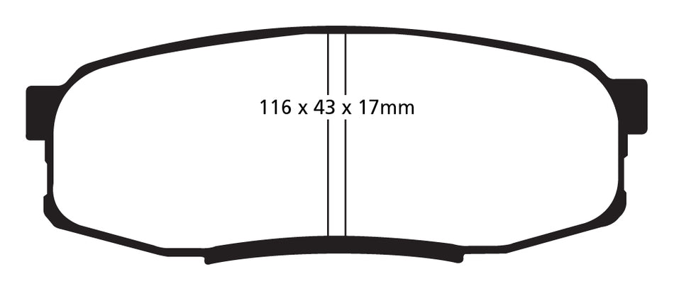 EBC Greenstuff 6000 Bremsbeläge Hinterachse DP61816 ohne R90 für Toyota Sequoia (Europe) 45477 Baujahr: 2007-2010