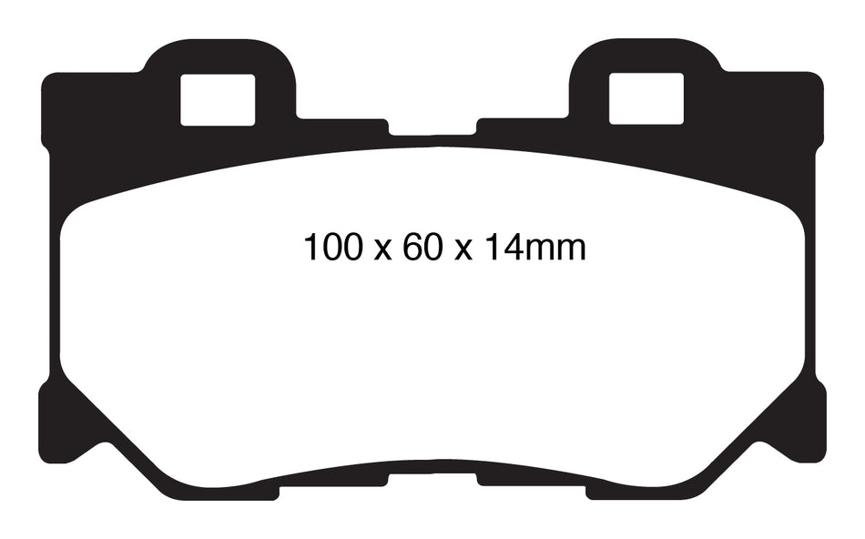 EBC Bluestuff NDX Bremsbeläge Hinterachse DP51824NDX mit R90 für Infiniti Q60 Coupe 45476 (235kw/ 320PS) Baujahr: 10/13- mit HSN TSN: 1329 ADC