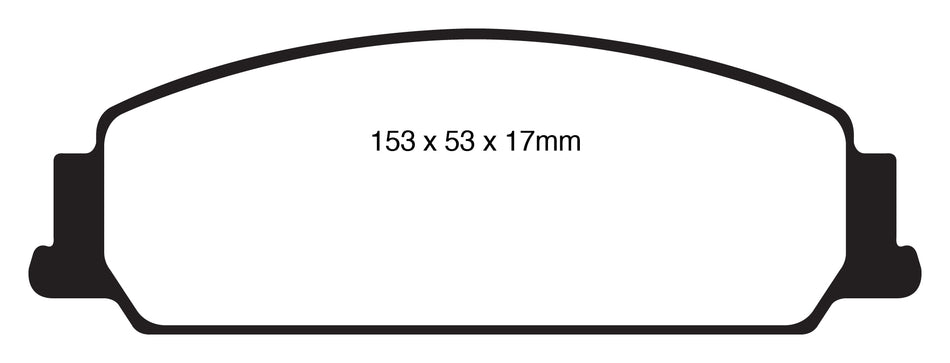 EBC Redstuff Bremsbeläge Vorderachse DP31833C ohne R90 für Holden (Aust/NZ) Commodore (VF) 45446 Baujahr: 13-17