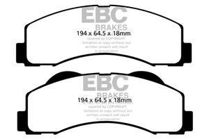 EBC Yellowstuff Bremsbeläge Vorderachse DP41855R ohne R90 für Ford (USA) F-150 3.7 (2WD) 7 Lug Baujahr: 2011-