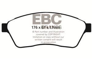 EBC Yellowstuff Bremsbeläge Vorderachse DP41859R ohne R90 für Cadillac SRX 3.0 Baujahr: 45606