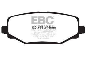 EBC Greenstuff 6000 Bremsbeläge Hinterachse DP61889 mit R90 für Chrysler GRAND VOYAGER V (RT) 45446 (208kw/ 283PS) Baujahr: 02/11- mit HSN TSN: 1004 ADI