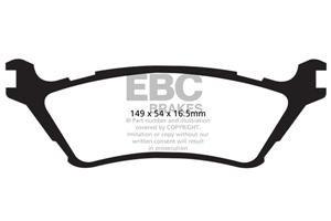 EBC Greenstuff 6000 Bremsbeläge Hinterachse DP61891 ohne R90 für Ford F-150 5.0 Baujahr: 2012-2014