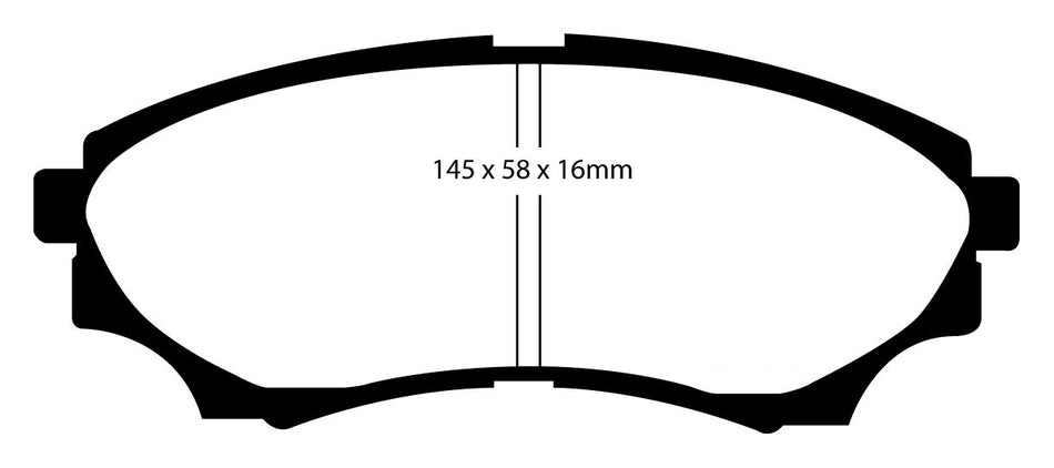 EBC Yellowstuff Bremsbeläge Vorderachse DP41921R ohne R90 für Ford Everest 1 2.5 TD Baujahr: 45446