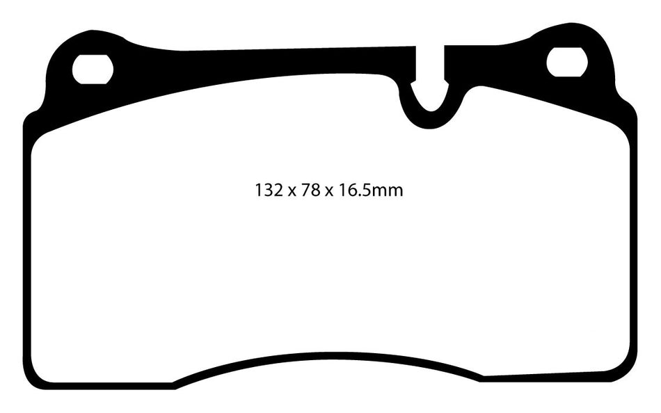 EBC Blackstuff Bremsbeläge Vorderachse DP1922 mit R90 für Land Rover Range Rover 3 45326 (291kw/ 396PS) Baujahr: 05/05-08/12 mit HSN TSN: 2143 AAC