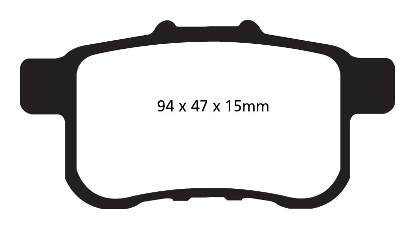 EBC Greenstuff 2000 Bremsbeläge Hinterachse DP21987 ohne R90 für Honda Accord 8 2.4i (148kw/ 201PS) Baujahr: 07/08- mit HSN TSN: 7100 ABE