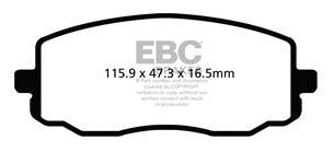 EBC Blackstuff Bremsbeläge Vorderachse DPX2050 mit R90 für Kia Picanto 1.0 (46kw/ 63PS) Baujahr: 11/09- mit HSN TSN: 8253 ABV