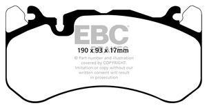 EBC Bluestuff NDX Bremsbeläge Vorderachse DP52081NDX mit R90 für Mercedes-Benz C-Klasse AMG C 63 (205.486) (350kw/ 476PS) Baujahr: 10/16- mit HSN TSN: 1313 FHM