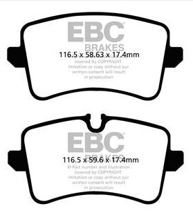 EBC Redstuff Bremsbeläge Hinterachse DP32082C mit R90 für Audi A6 C7 Avant S6 quattro (309kw/ 420PS) Baujahr: 02/12-09/18 mit HSN TSN: 0588 AVY