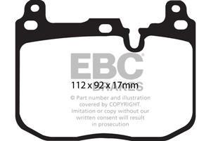 EBC RP1 Bremsbeläge Vorderachse DP82130RP1  für BMW 3 Gran Turismo 335 i xDrive (240kw/ 326PS) Baujahr: 03/13-03/14