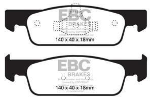 EBC Yellowstuff Bremsbeläge Vorderachse DP42146R mit R90 für Smart ForFour 1.0 (453.041) (45kw/ 60PS) Baujahr: 11/14- mit HSN TSN: 1313 EJH