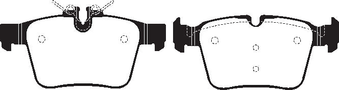 EBC Blackstuff Bremsbeläge Hinterachse DPX2215 mit R90 für Mercedes-Benz C-Klasse T-Model C 300 EQ Boost (205.283) (190kw/ 258PS) Baujahr: 05/19- mit HSN TSN: 2222 ALP