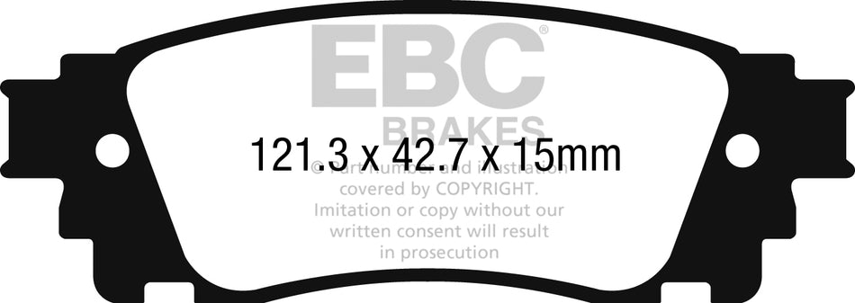 EBC Greenstuff 2000 Bremsbeläge Vorderachse DP22362 mit R90 für Kia CEE`D Sportswagon 45383 (73kw/ 99PS) Baujahr: 04/18- mit HSN TSN: 1260 AEQ