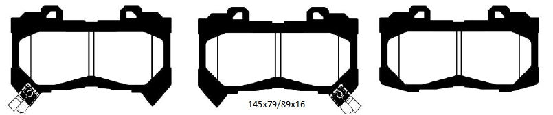 EBC Greenstuff 6000 Bremsbeläge Vorderachse DP63044 ohne R90 für Chevrolet Colorado 45446 Baujahr: 15-