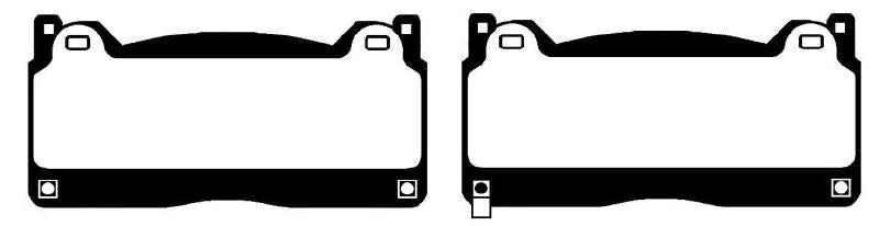 EBC Bluestuff NDX Bremsbeläge Vorderachse DP53055NDX mit R90 für Ford (USA) Mustang 6 5.2 (GT350) Shelby Baujahr: 15-