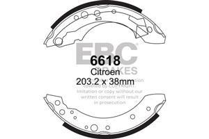 EBC Bremsbacken Hinterachse 6618  für Citroën C2 45383 (54kw/ 73PS) Baujahr: 09/03- mit HSN TSN: 3001 ABV