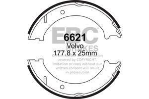 EBC Handbremsbacken  6621  für Volvo V70 (2) 2.4 D5 (136kw/ 185PS) Baujahr: 12/05- mit HSN TSN: 9101 913