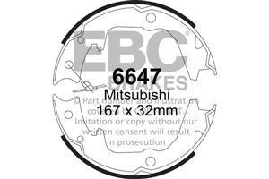 EBC Handbremsbacken  6647  für Mitsubishi 3000 GTO 3.0 4WS Baujahr: 92-00