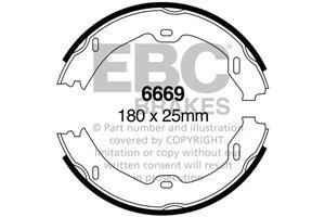 EBC Handbremsbacken  6669  für Mercedes-Benz CLS CLS 500 (219.375) (225kw/ 306PS) Baujahr: 10/04-12/10 mit HSN TSN: 0999 313