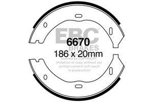 EBC Handbremsbacken  6670  für Mercedes-Benz Vito 126 (190kw/ 258PS) Baujahr: 09/07- mit HSN TSN: 0999 BHK