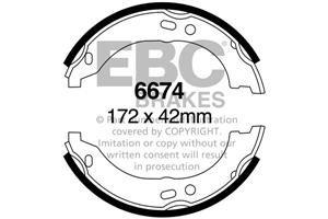 EBC Handbremsbacken  6674  für Citroën Jumper 3 3.0 HDi 145 (107kw/ 146PS) Baujahr: 07/10- mit HSN TSN: 3001 AEJ