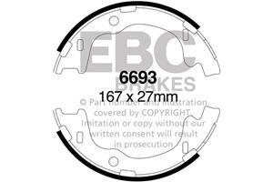 EBC Handbremsbacken  6693  für Hyundai i40 CW 1.6 GDI (99kw/ 135PS) Baujahr: 07/11- mit HSN TSN: 8252 AEZ
