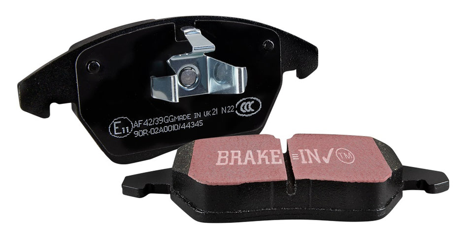 EBC Blackstuff Bremsbeläge Hinterachse DPX2107 mit R90 für Alfa Romeo Mito 0.9 (955AXY1B 955AXZ1B) (74kw/ 101PS) Baujahr: 12/13-08/18 mit HSN TSN: 4136 BBG