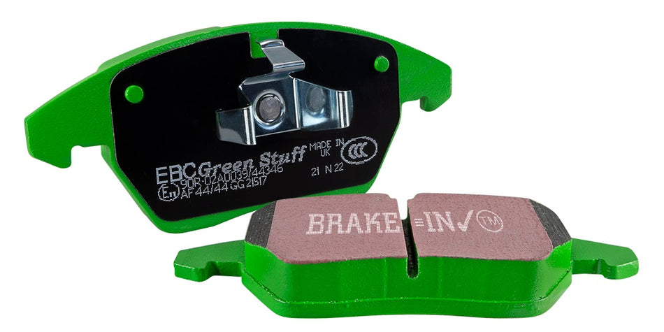EBC Greenstuff 2000 Bremsbeläge Hinterachse DP22435 mit R90 für Audi A5 45 TDI quattro (170kw/ 231PS) Baujahr: 07/18-02/20 mit HSN TSN: 0588 BOJ