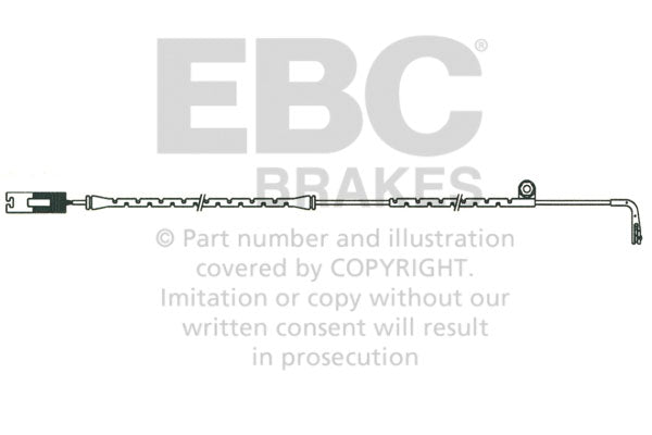 EBC Verschleisswarnkontakte Vorderachse EFA111  für BMW Z8 45539 (294kw/ 400PS) Baujahr: 06/00-06/03 mit HSN TSN: 0005 674