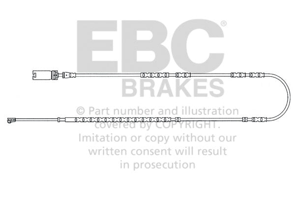 EBC Verschleisswarnkontakte Hinterachse EFA130  für BMW X1 xDrive 20 d (120kw/ 163PS) Baujahr: 03/10-06/15 mit HSN TSN: 0005 BBE