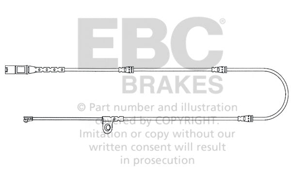 EBC Verschleisswarnkontakte Vorderachse EFA139  für BMW X5 xDrive 40 d (230kw/ 313PS) Baujahr: 12/13-07/18 mit HSN TSN: 0005 BRX