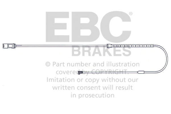 EBC Verschleisswarnkontakte Hinterachse EFA140  für BMW X5 3.0 d (173kw/ 235PS) Baujahr: 02/07-09/08 mit HSN TSN: 0005 AHG