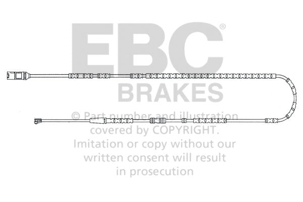 EBC Verschleisswarnkontakte Hinterachse EFA145  für BMW Z4 sDrive35is (250kw/ 340PS) Baujahr: 09/10- mit HSN TSN: 0005 AYO