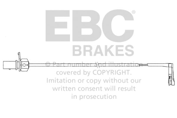 EBC Verschleisswarnkontakte Hinterachse EFA156  für Audi A6 2.0 TDI (130kw/ 177PS) Baujahr: 03/11-09/18 mit HSN TSN: 0588 AQY